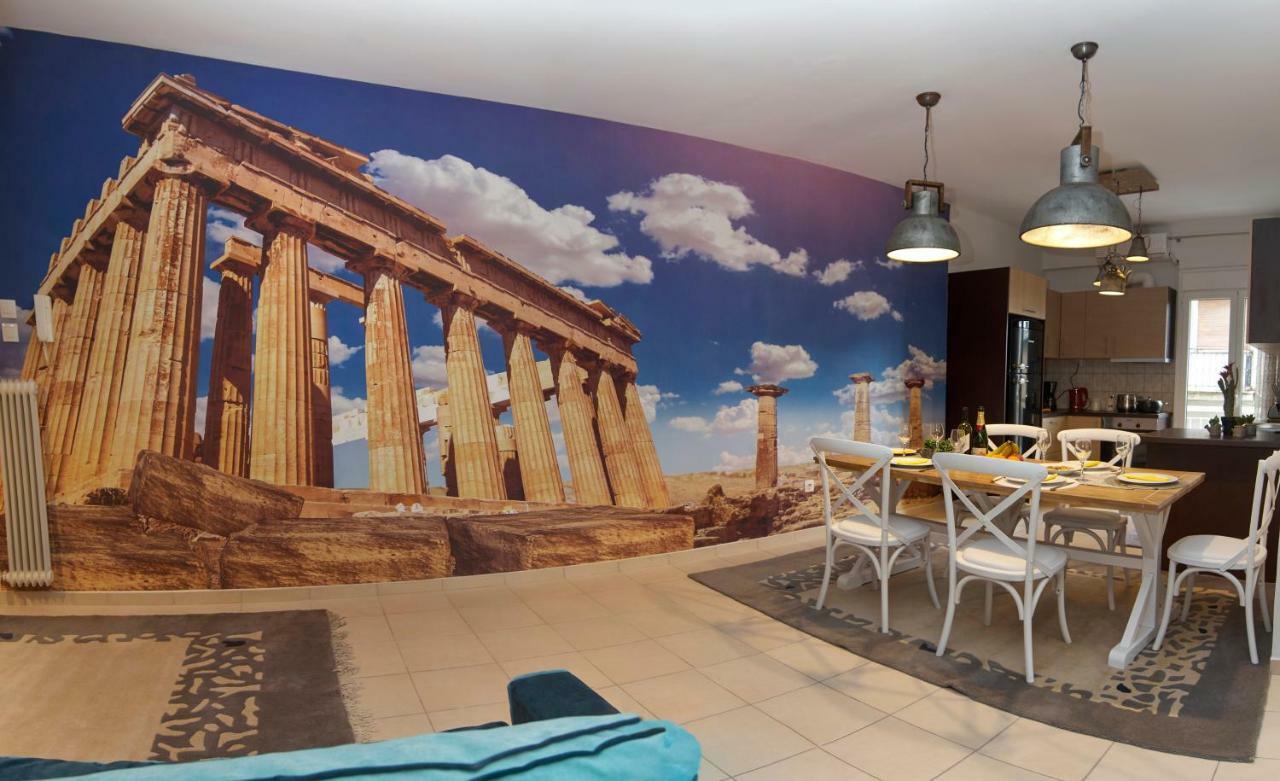 Just Athens Apt 130Sqm One Step From Metro Exteriör bild